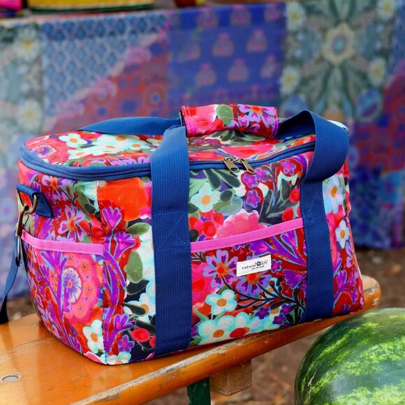 NATURAL LIFE: FLOWER-POWER COOLER TOTE - Picture 1 of 17